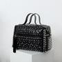 top selling ladies handbag women bag leopard print material hand bag for women high-capacity diamond rivet ladies bag supplier