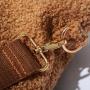 New Trend Wholesale Stock Soft Teddy Fabric Zipper Fashion Woman Bags Luxury Handbags Tote Designer Handbags for Women