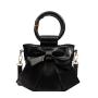 New Designer Woman Handbags Custom  Simple Mobile Phone Bag Bow Bag Wholesale Pu Leather Bucket Crossbody Bag
