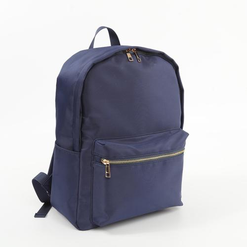 RTS Stock Navy Blue Large Capacity Women Hot Pink Storage Bag School Bag Outdoor Travel Sports Waterproof Nylon Backpack Bag