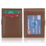 2024 New Front Pocket Men'S Wallet Thin Slim Minimalist Money Clip Wallet Pu Rfid Blocking Wallets