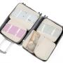 guangdong factory customize pretty design water proof strong travel compression packing cube set for suitcase