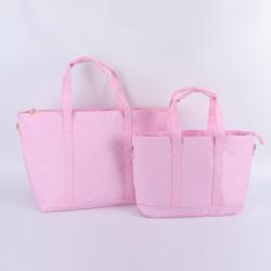 Stock M L Size Pink Lilac Nude Black Ice Blu Inner Pockets Large Travel Shoulder Bag Messenger Nylon Tote Bag