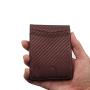 Custom Minimalist Front Pocket Money Clip Wallet Slim Bi-fold Carbon Fiber Mens Wallet