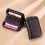 New Minimalist Organ Wallet Leather Wallets For Men & Women Credit Card Holder Zipper Around Money Clip Business Wallet