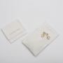Custom Logo Printed Gift Packaging Flap Canvas Cotton Envelope Jewelry Pouch