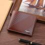 Men's Casual Soft Wallet New Young Multi-Card Fashion Two-Fold Horizontal Design Waterproof Open Closure