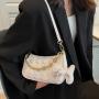 2024 summer can be customized animal pattern women's shoulder bag fashion hand chain hardware bag