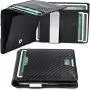 Wholesale leather money clip slim front pocket wallet rfid Blocking mens wallet money clips