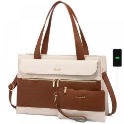 2022 LOVEVOOK wholesale 2pcs fashion casual ladies shoulder bags fashion 15.6inch  briefcase for women purses laptop tote bags