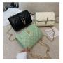 CCF573 New Fashion Chain One Shoulder Women's Bag Small Simple Shoulder Handbag Luxury Designer PU Leather Women's Handbag