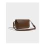 Fashionable retro luxury fashion brown small square bag single shoulder crossbody underarm bag leather designer bags for ladies