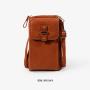 Phone bag for women Summer Fashion Women's Small Litchi Solid Color Mobile Phone Bag Simple Design with Single Strap Wholesale