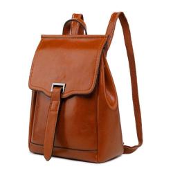 2020 Custom Factory Wholesale Oil Wax Leather Backpack Women's Fashion Lady Handbags Top Selling Styles Shoulder Tote Sling