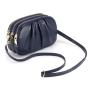 Genuine leather women's crossbody bag new wrinkled bag soft leather three-layer zippered shoulder bag