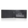 RFID Blocking  Minimalist Front Pocket Slim Bifold Genuine Leather Money Clip Wallet for Men