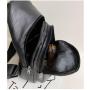 HR610 Hot Selling Man's Chest Bag PU Retro Earphone Hole Outdoor Shoulder Bag Travel Business Waterproof Crossbody Waist Bag