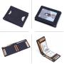Custom Money Clip Wallet Slim Zip Coin Pocket Front Id Pocket Bifold Rfid Mens Wallet