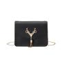 New Design Korean Fashion Small Square Bag 2024 Ladies Cross Shoulder Bag Women's Pu Leather Sling Chain Bag
