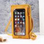 2024 touch screen mobile phone bag anti-theft shoulder crossbody bags transparent mini small wallets cell phone bag