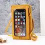 2024 touch screen mobile phone bag anti-theft shoulder crossbody bags transparent mini small wallets cell phone bag