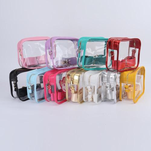 Wholesale Custom Single Nylon Strap Stadium Approved Women Mini Tote Messenger PVC Game Day Clear Crossbody Bags