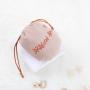 Flexography Custom Logo Printed  Microfiber Jewelry Gift Packing Bag Round Bottom Suede Drawstring Earring Bag Pouch