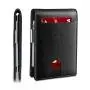 Design leather money clips business credit card holder carbon fiber money clip slim wallet with money clip