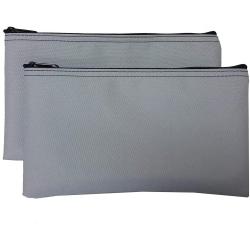 Gelory Custom Logo Solid Color Pencil Case Promotional Wholesale Portable Zipper Pencil Bag