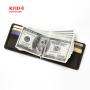ZHF014 Creative Men's Purse PU Card Bag RFID Anti-theft Brush Dollar Clip Fashion Crazy Horse Pattern Card Set Wholesale