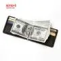 ZHF014 Creative Men's Purse PU Card Bag RFID Anti-theft Brush Dollar Clip Fashion Crazy Horse Pattern Card Set Wholesale