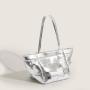 New arrival weave silver leather tote bags women handbags ladies sling shoulder crossbody bag ladies fashion hobos