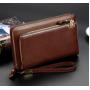 ZWY305 Hot Sale Men Business PU Clutch Bag Wholesale Waterproof Daily Useful Long Wallet New Fashion Multi-card Money Clip