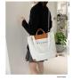 ZF013 Customized New Canvas Zipper Handbag Casual Fashion Shoulder Crossbody Bag Women PU Retro Travel Shopping Tote Bag