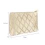 Travel Makeup Bag Vegan Leather Quilted Cosmetic Bag Waterproof Toiletry Handbag Portable Beauty Storage Bags