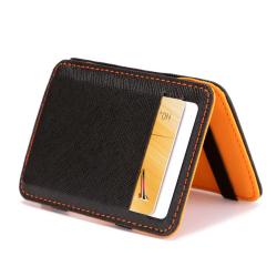 ZHF000 Hot sale PU men's flip magic wallet cross pattern men's wallet fashion wallet short card bag wholesale