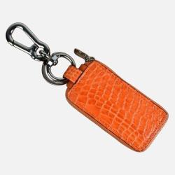 Custom Hand Made  Luxury Genuine Crocodile Skin Leather Mini Slim Mens Women Key Holder Leather Car Key Holder Wallet Case