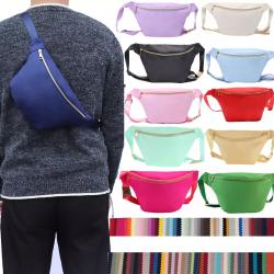 Keymay RTS Stock Fast Shipping Small Large multi-color Waterproof Womans Crossbody Bag Fanny Bag Waist Jumbo Nylon Fanny Pack