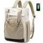 LOVEVOOK 2023 Trendy New Style Travel Work College Backpack Convertible Business Tote Daypack with USB Laptop Backpack for Women