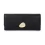 HR144 Classic Luxury Lychee Patterned Three Fold Wallet PU Leather Women's Long Handheld Billfold Ladies Phone Card Hold Purse