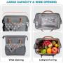 Custom Logo Large Collapsible Lunchbox Bag Soft Beach Beer Cans Drink Bottle Reusable Tote Insulation Cooler Bag