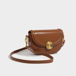 2024 Custom PU Leather Ladies Sling Saddle Bag For Women Fashion Shoulder Purse