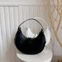 2023 New Korean Crescent Bag Underarm Crossbody Metal Buckle Zipper Bag Women Bags Designer