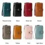 ZWY002 Hot Selling RFID Women Wallets Retro Style Long Zipper Money Clip Multicard Slot Fashion PU Leather Wallet Handbag