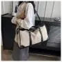 ZF167 New Retro Ladies Handbag Canvas Sports Fitness Diagonal Cross Bag Short Distance Large Capacity Collision Color Travel Bag