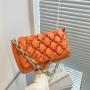 2024 New Arrival Woman Bags Brand Golden Chain PU Leather Shoulder Bags Ladies Trendy Fashion Women's Handbags