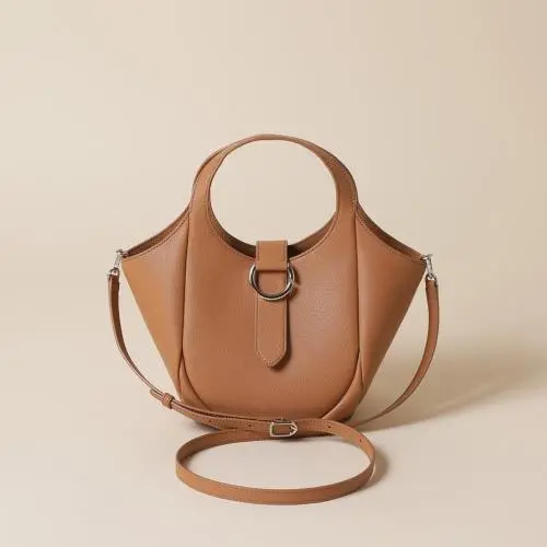 Classic Design Purses And Handbags Ladies Bags Soft Lichee Leather Bucket Bag Women Handbags
