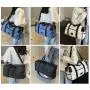 ZR924 New Leisure Travel Bag Fashion Outdoor Sports Shoulder Bag Oxford Cloth Wear-resistant Foldable luggage Fitness Bag
