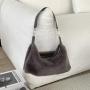 Wholesale Popular Design HandBag  Fashion Plain Hand Bag Soft Plush Shoulder Bag