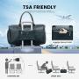 LOVEVOOK Custom Logo New Designer Luxury PU Leather Duffel Weekender Overnight Bags with Shoes Pocket Luggage Travel Duffle Bag